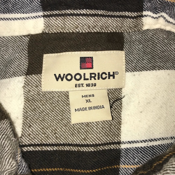 Woolrich Flannel Shirt XL Front Pocket 100% Cotton - Picture 6 of 7